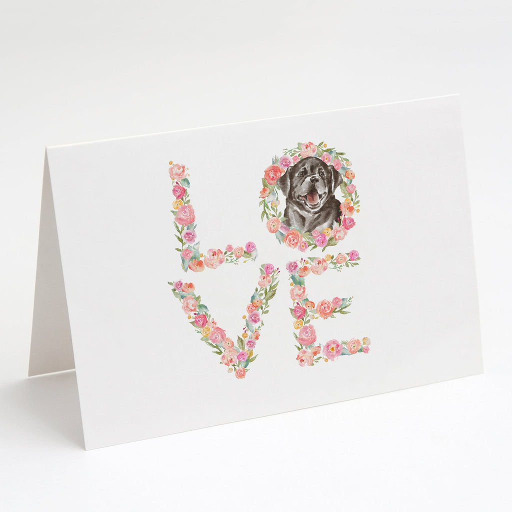 Labrador Retriever #6 LOVE Greeting Cards Pack of 8 Blank Cards with Envelopes Whimsical A7 Size 5x7