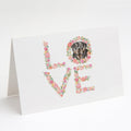 Rottweiler #1 LOVE Greeting Cards Pack of 8 Blank Cards with Envelopes Whimsical A7 Size 5x7