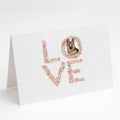 German Shepherd Love Greeting Cards Pack of 8 Blank Cards with Envelopes Whimsical A7 Size 5x7