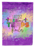 Laissex Les bons Temps Rouler Mardi Gras Garden Flag Mailbox Decorative Yard Banner Outside Patio Artwork for Flower Beds, Garden Size, Multicolor