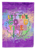 Let the Good Times Roll Mardi Gras Garden Flag Mailbox Decorative Yard Banner Outside Patio Artwork for Flower Beds, Garden Size, Multicolor