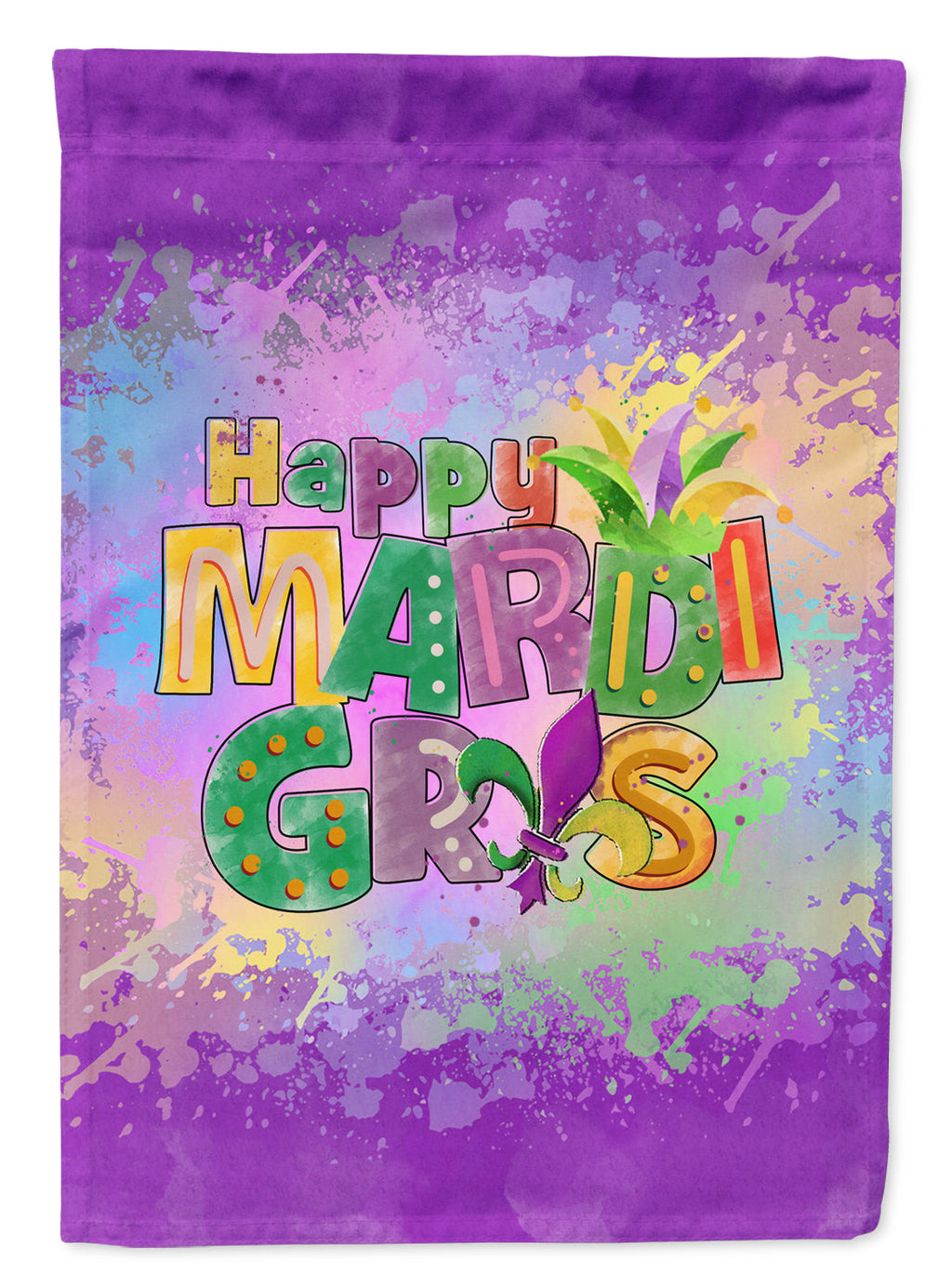 Happy Mardi Gras Garden Flag Mailbox Decorative Yard Banner Outside Patio Artwork for Flower Beds, Garden Size, Multicolor
