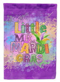 Little Mr. Mardi Gras Garden Flag Mailbox Decorative Yard Banner Outside Patio Artwork for Flower Beds, Garden Size, Multicolor