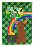 Chocolate Chihuahua St. Patrick's Day Garden Flag Mailbox Decorative Yard Banner Outside Patio Artwork for Flower Beds, Garden Size, Multicolor