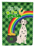 Dalmatian St. Patrick's Day Garden Flag Mailbox Decorative Yard Banner Outside Patio Artwork for Flower Beds, Garden Size, Multicolor