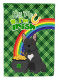 Black French Bulldog St. Patrick's Day Garden Flag Mailbox Decorative Yard Banner Outside Patio Artwork for Flower Beds, Garden Size, Multicolor
