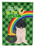 Landseer Newfoundland St. Patrick's Day Garden Flag Mailbox Decorative Yard Banner Outside Patio Artwork for Flower Beds, Garden Size, Multicolor