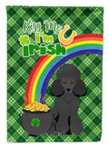 Toy Black Poodle St. Patrick's Day Garden Flag Mailbox Decorative Yard Banner Outside Patio Artwork for Flower Beds, Garden Size, Multicolor
