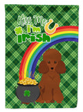 Toy Red Poodle St. Patrick's Day Garden Flag Mailbox Decorative Yard Banner Outside Patio Artwork for Flower Beds, Garden Size, Multicolor
