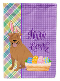 Red Pit Bull Terrier Easter Garden Flag Mailbox Decorative Yard Banner Outside Patio Artwork for Flower Beds, Garden Size, Multicolor