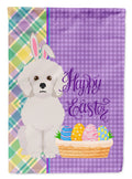 Bichon Frise Easter Garden Flag Mailbox Decorative Yard Banner Outside Patio Artwork for Flower Beds, Garden Size, Multicolor