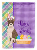 Brindle Boston Terrier Easter Garden Flag Mailbox Decorative Yard Banner Outside Patio Artwork for Flower Beds, Garden Size, Multicolor