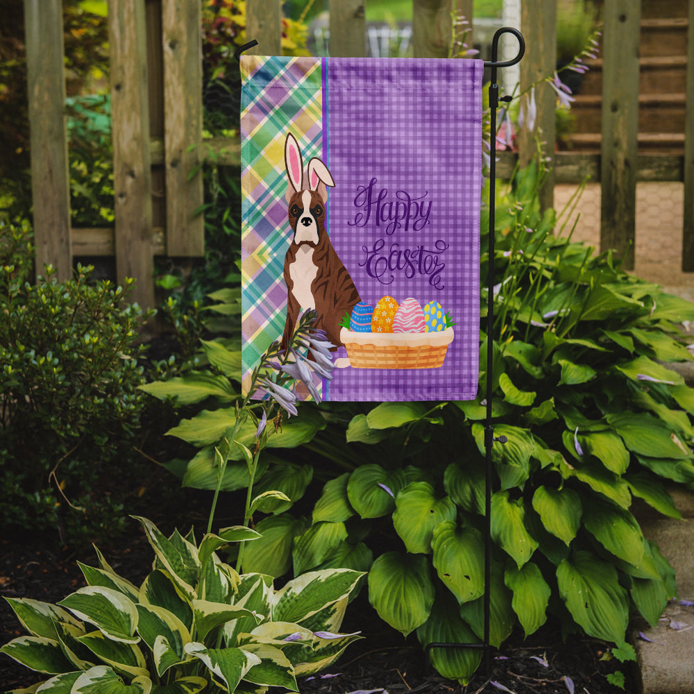 Red Brindle Boxer Easter Garden Flag Mailbox Decorative Yard Banner Outside Patio Artwork for Flower Beds, Garden Size, Multicolor