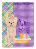 Longhaired Cream Chihuahua Easter Garden Flag Mailbox Decorative Yard Banner Outside Patio Artwork for Flower Beds, Garden Size, Multicolor