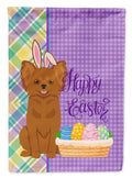 Longhaired Red Chihuahua Easter Garden Flag Mailbox Decorative Yard Banner Outside Patio Artwork for Flower Beds, Garden Size, Multicolor