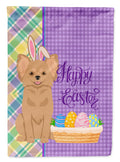 Longhaired Gold Chihuahua Easter Garden Flag Mailbox Decorative Yard Banner Outside Patio Artwork for Flower Beds, Garden Size, Multicolor