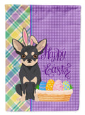 Black and Cream Chihuahua Easter Garden Flag Mailbox Decorative Yard Banner Outside Patio Artwork for Flower Beds, Garden Size, Multicolor