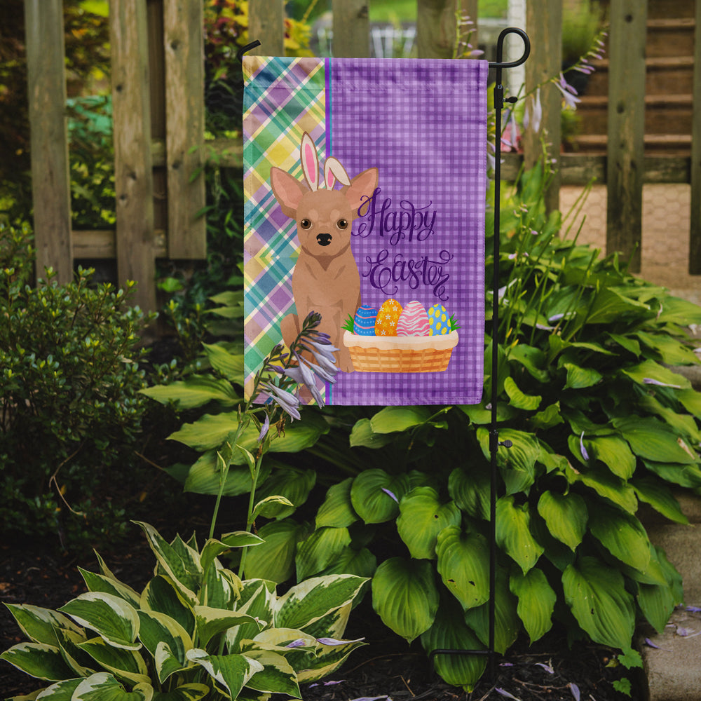 Cream Chihuahua Easter Garden Flag Mailbox Decorative Yard Banner Outside Patio Artwork for Flower Beds, Garden Size, Multicolor