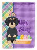 Wirehair Black and Cream Dachshund Easter Garden Flag Mailbox Decorative Yard Banner Outside Patio Artwork for Flower Beds, Garden Size, Multicolor