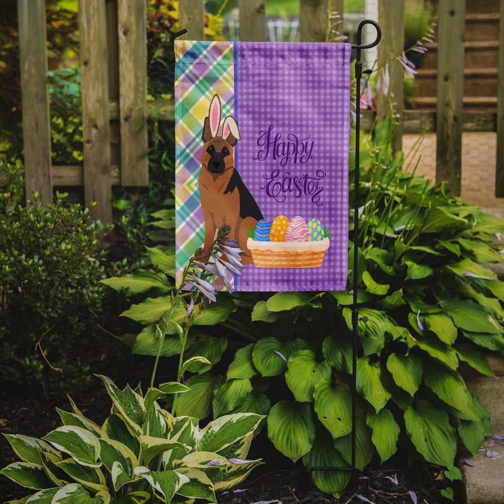 Black and Tan German Shepherd Easter Garden Flag Mailbox Decorative Yard Banner Outside Patio Artwork for Flower Beds, Garden Size, Multicolor