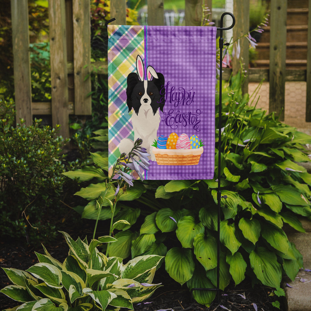 Black and White Papillon Easter Garden Flag Mailbox Decorative Yard Banner Outside Patio Artwork for Flower Beds, Garden Size, Multicolor