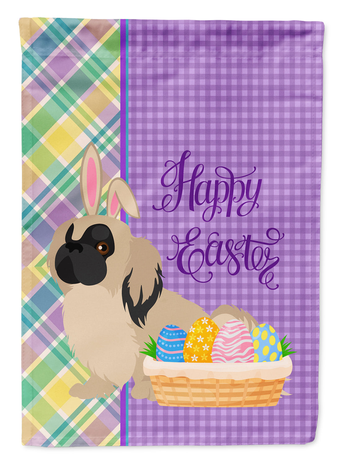 Cream Pekingese Easter Garden Flag Mailbox Decorative Yard Banner Outside Patio Artwork for Flower Beds, Garden Size, Multicolor