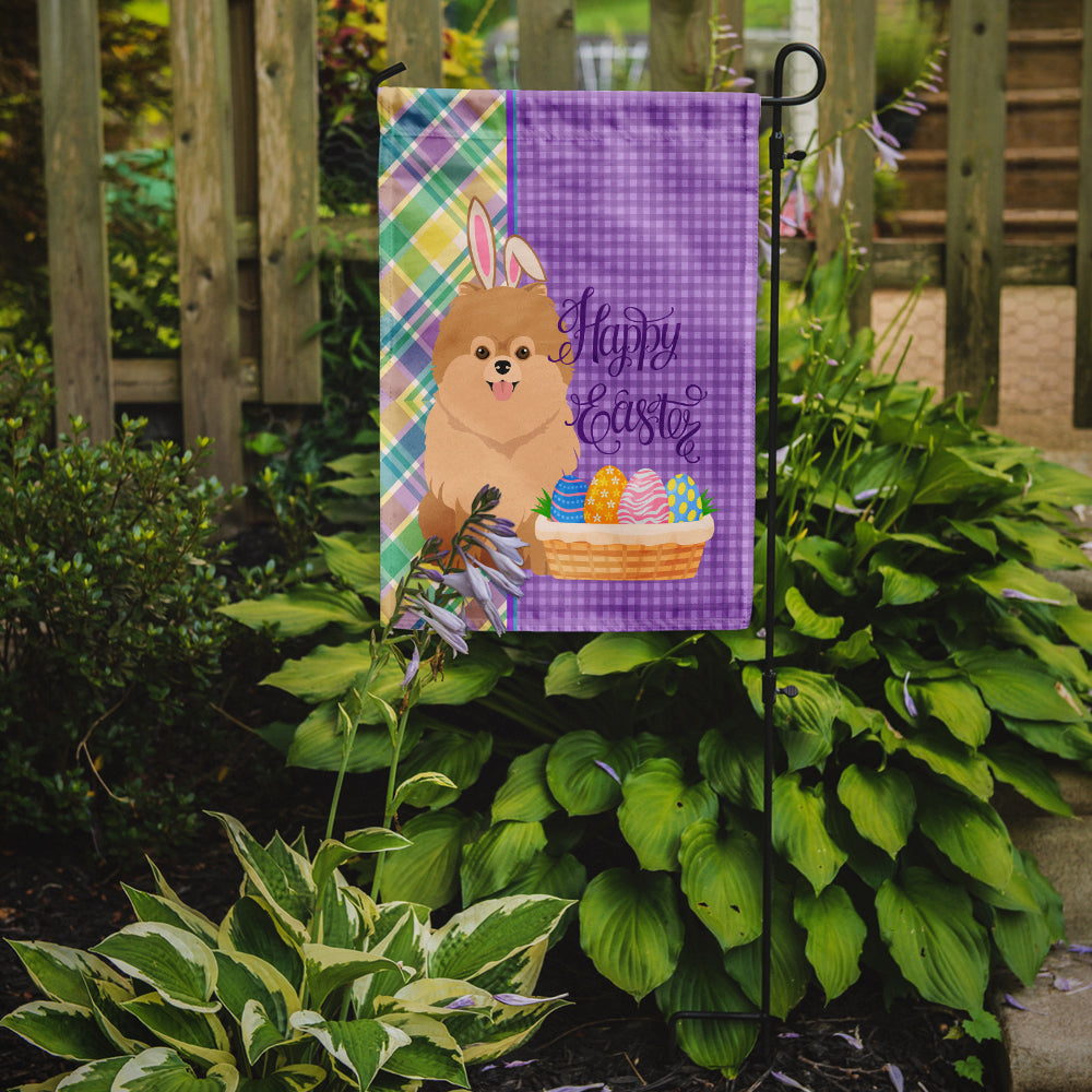 Orange Pomeranian Easter Garden Flag Mailbox Decorative Yard Banner Outside Patio Artwork for Flower Beds, Garden Size, Multicolor