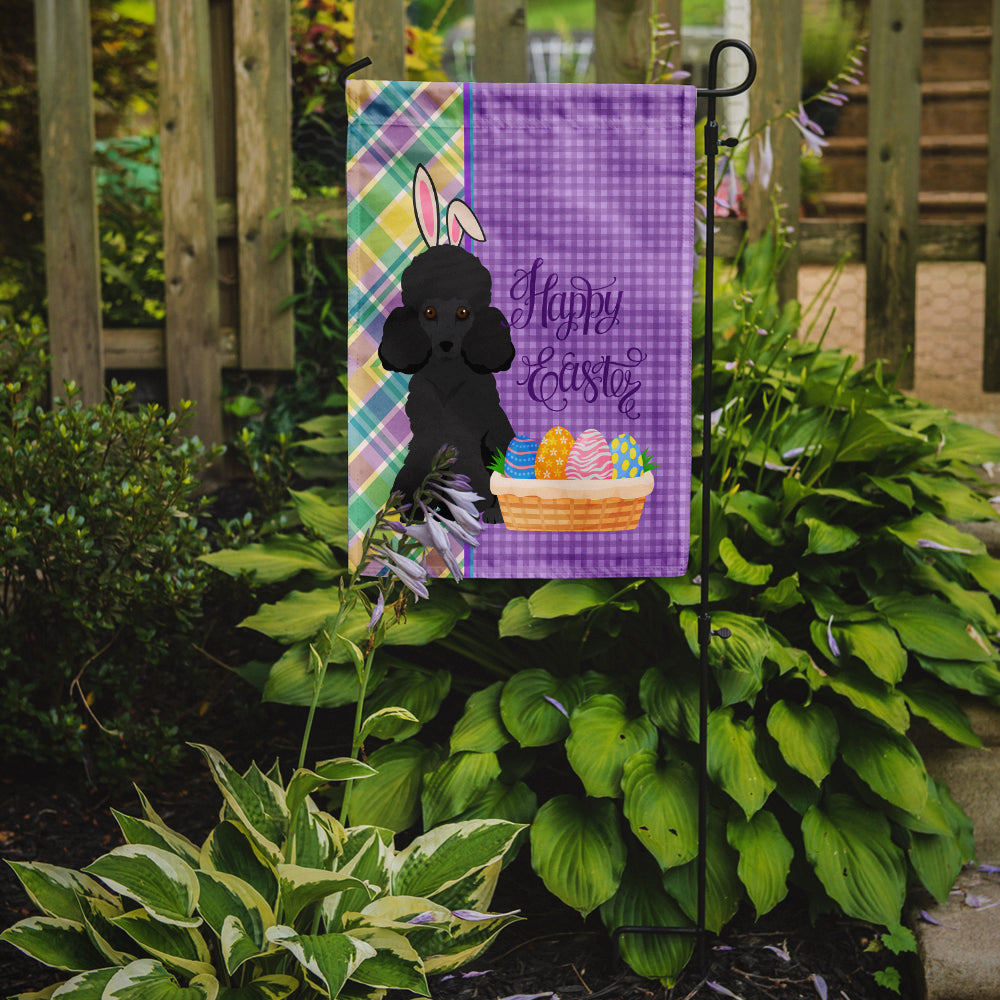 Toy Black Poodle Easter Garden Flag Mailbox Decorative Yard Banner Outside Patio Artwork for Flower Beds, Garden Size, Multicolor