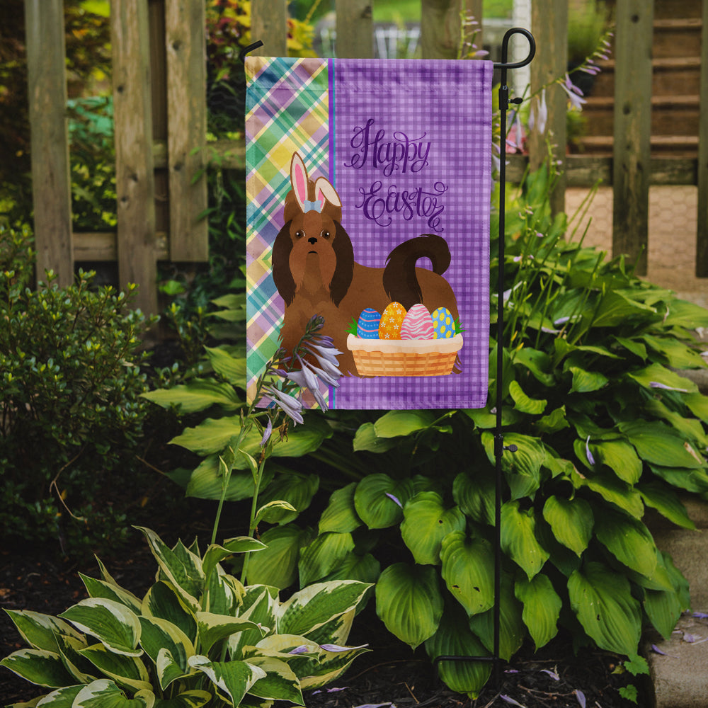 Red Shih Tzu Easter Garden Flag Mailbox Decorative Yard Banner Outside Patio Artwork for Flower Beds, Garden Size, Multicolor