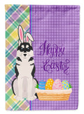 Black Siberian Husky Easter Garden Flag Mailbox Decorative Yard Banner Outside Patio Artwork for Flower Beds, Garden Size, Multicolor