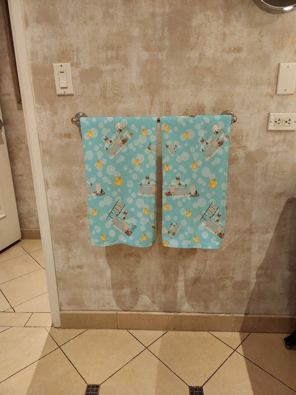 Brindle Boston Terrier Bath Towel Large Oversized Plush Fitness Body Towel, Ultra Soft Absorbent Quick Drying, 42"L x 24"W