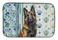 Belgian Tervuren Coastal Sea Glass Dish Drying Mat Absorbent Dish Drying Mat Pad for Kitchen Counter Dish Drainer Mat for Countertop, 14 x 21", Multicolor