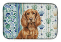 Boykin Spaniel Coastal Sea Glass Dish Drying Mat Absorbent Dish Drying Mat Pad for Kitchen Counter Dish Drainer Mat for Countertop, 14 x 21", Multicolor