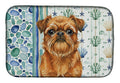 Belge Brussels Griffon Coastal Sea Glass Dish Drying Mat Absorbent Dish Drying Mat Pad for Kitchen Counter Dish Drainer Mat for Countertop, 14 x 21", Multicolor