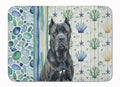 Cane Corso Coastal Sea Glass Memory Foam Kitchen Mat Machine Washable Anti-Fatigue Cushion Comfort Bath or Kitchen Rug