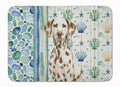 Liver Dalmatian Coastal Sea Glass Memory Foam Kitchen Mat Machine Washable Anti-Fatigue Cushion Comfort Bath or Kitchen Rug