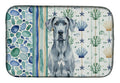 Blue Great Dane Coastal Sea Glass Dish Drying Mat Absorbent Dish Drying Mat Pad for Kitchen Counter Dish Drainer Mat for Countertop, 14 x 21", Multicolor