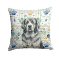 Gray Newfoundland Coastal Sea Glass Decorative Throw Pillow 18x18 Indoor Outdoor Accent Cushion, Fabric Cover with Insert for Sofa, Bed, Porch & Living Room
