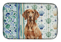 Liver Pointer Coastal Sea Glass Dish Drying Mat Absorbent Dish Drying Mat Pad for Kitchen Counter Dish Drainer Mat for Countertop, 14 x 21", Multicolor