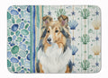 Sable Sheltie Coastal Sea Glass Memory Foam Kitchen Mat Machine Washable Anti-Fatigue Cushion Comfort Bath or Kitchen Rug