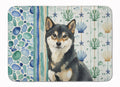 Black and Tan Shiba Inu Coastal Sea Glass Memory Foam Kitchen Mat Machine Washable Anti-Fatigue Cushion Comfort Bath or Kitchen Rug