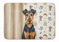 Airedale Terrier Coffee Bar Memory Foam Kitchen Mat Machine Washable Anti-Fatigue Cushion Comfort Bath or Kitchen Rug