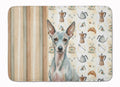 American Hairless Terrier Coffee Bar Memory Foam Kitchen Mat Machine Washable Anti-Fatigue Cushion Comfort Bath or Kitchen Rug