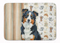 Black Tri American Shepherd Coffee Bar Memory Foam Kitchen Mat Machine Washable Anti-Fatigue Cushion Comfort Bath or Kitchen Rug