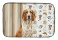 Bracco Italiano Coffee Bar Dish Drying Mat Absorbent Dish Drying Mat Pad for Kitchen Counter Dish Drainer Mat for Countertop, 14 x 21", Multicolor
