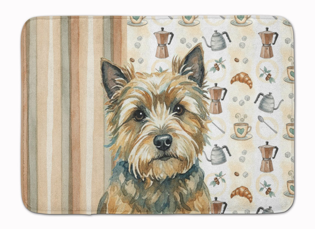Cairn Terrier Coffee Bar Memory Foam Kitchen Mat Machine Washable Anti-Fatigue Cushion Comfort Bath or Kitchen Rug