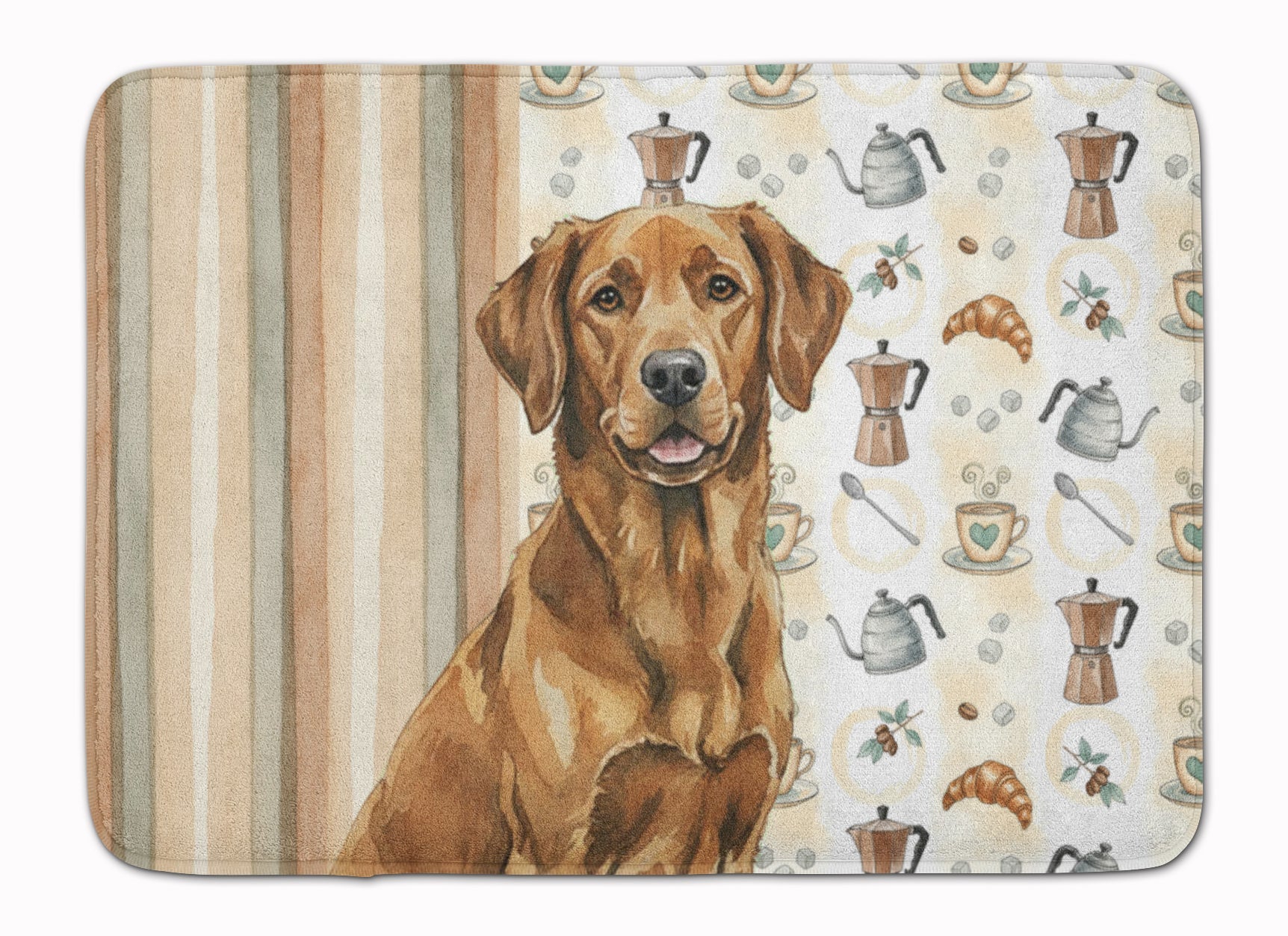 Chesapeake Bay Retriever Coffee Bar Memory Foam Kitchen Mat Machine Washable Anti-Fatigue Cushion Comfort Bath or Kitchen Rug