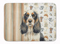 Parti Cocker Spaniel Coffee Bar Memory Foam Kitchen Mat Machine Washable Anti-Fatigue Cushion Comfort Bath or Kitchen Rug