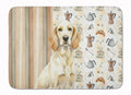 Lemon Belton English Setter Coffee Bar Memory Foam Kitchen Mat Machine Washable Anti-Fatigue Cushion Comfort Bath or Kitchen Rug