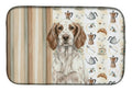 Liver Belton English Setter Coffee Bar Dish Drying Mat Absorbent Dish Drying Mat Pad for Kitchen Counter Dish Drainer Mat for Countertop, 14 x 21", Multicolor